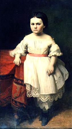 Johann Koler Portrait of the Daughter of Nikolai Petrovitsch Semjonov Norge oil painting art